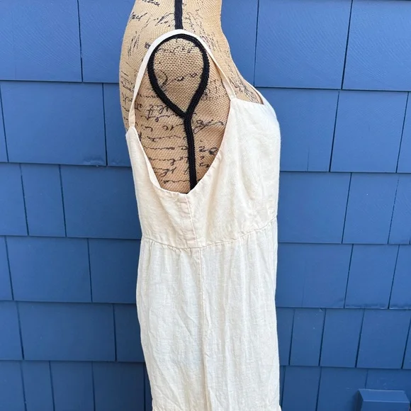 Haris Cotton L Chic Cream Maxi Dress with embroidered detail butter yellow - Picture 5 of 10